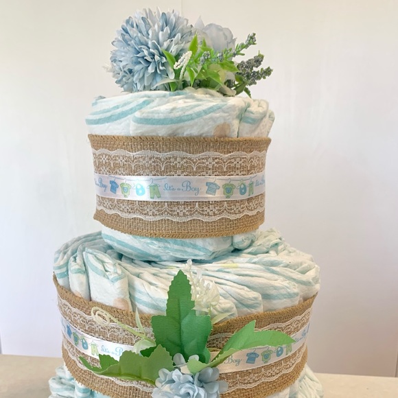 NOT AVAILABLE Baby boy diaper cake - Picture 3 of 3